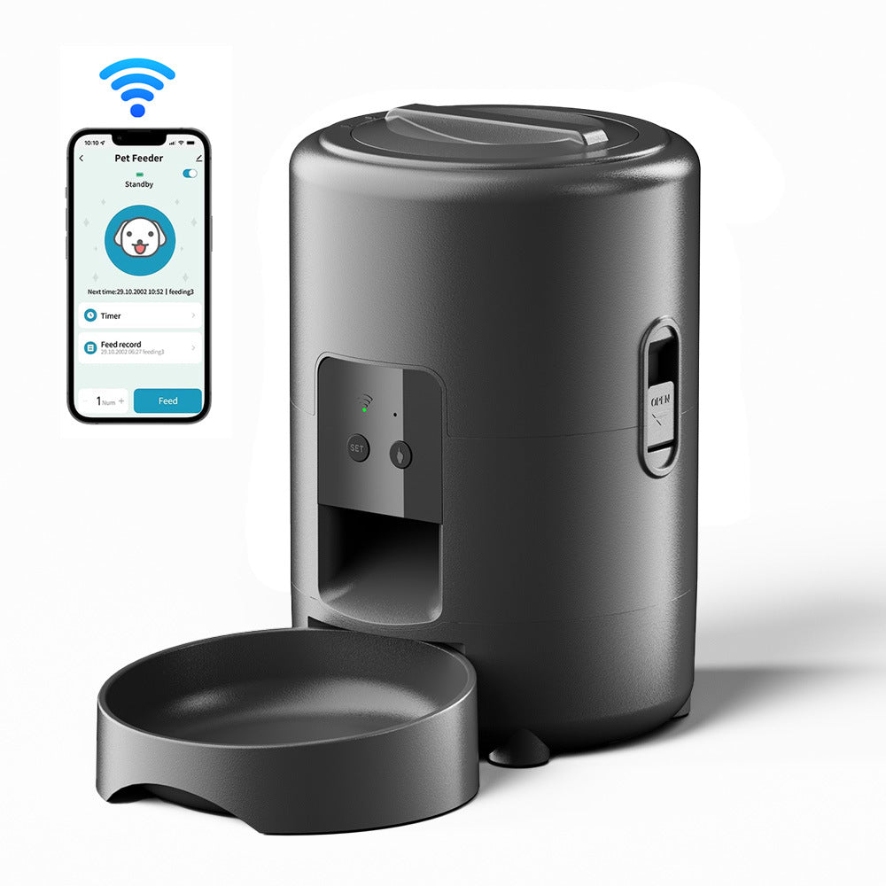 Smart WiFi Automatic Pet Feeder 2L – Timed Dog & Cat Food Dispenser