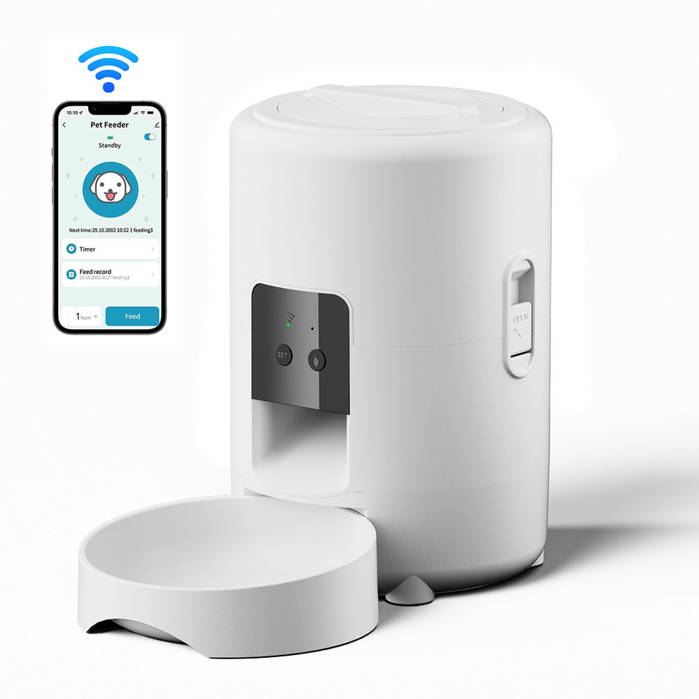Smart WiFi Automatic Pet Feeder 2L – Timed Dog & Cat Food Dispenser