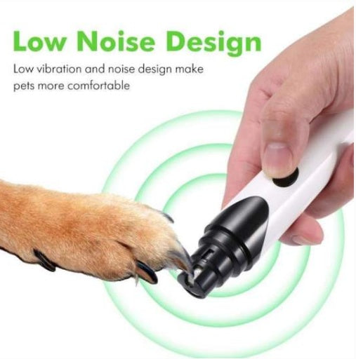 Quiet Electric Pet Nail Grinder – USB Rechargeable Dog Nail Trimmer