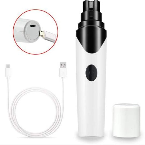 Quiet Electric Pet Nail Grinder – USB Rechargeable Dog Nail Trimmer