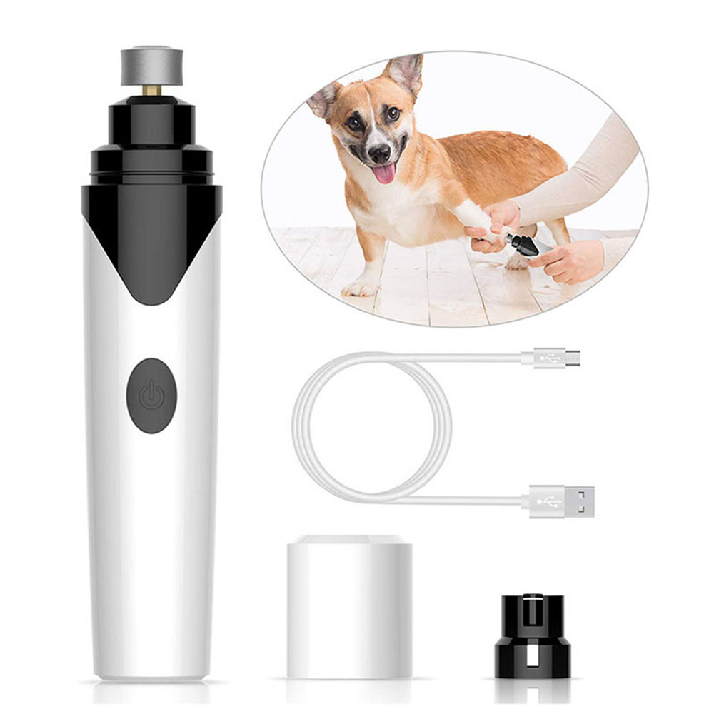 Quiet Electric Pet Nail Grinder – USB Rechargeable Dog Nail Trimmer