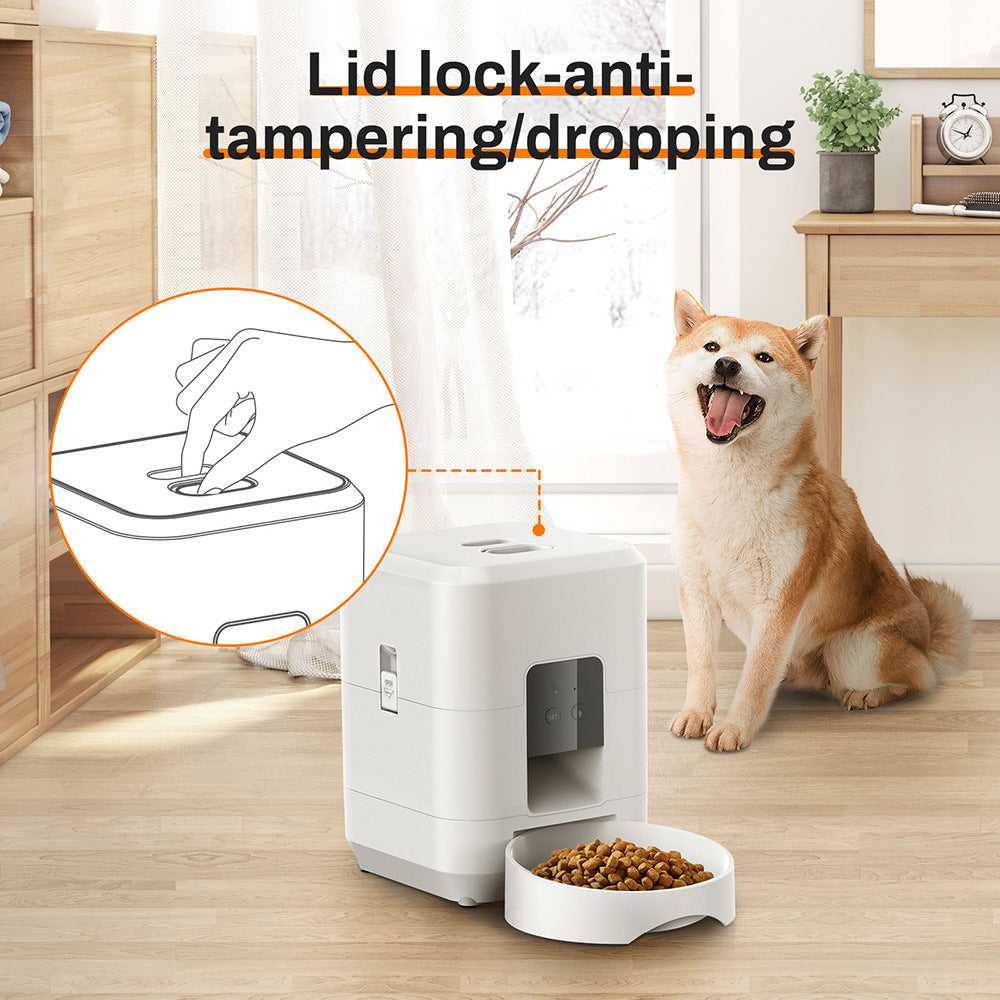 Smart WiFi Automatic Pet Feeder 2L – Timed Dog & Cat Food Dispenser
