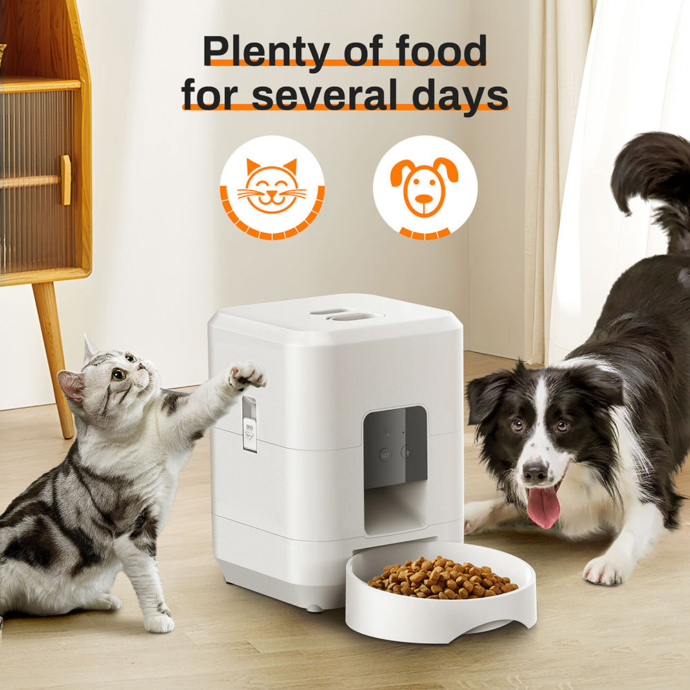 Smart WiFi Automatic Pet Feeder 2L – Timed Dog & Cat Food Dispenser