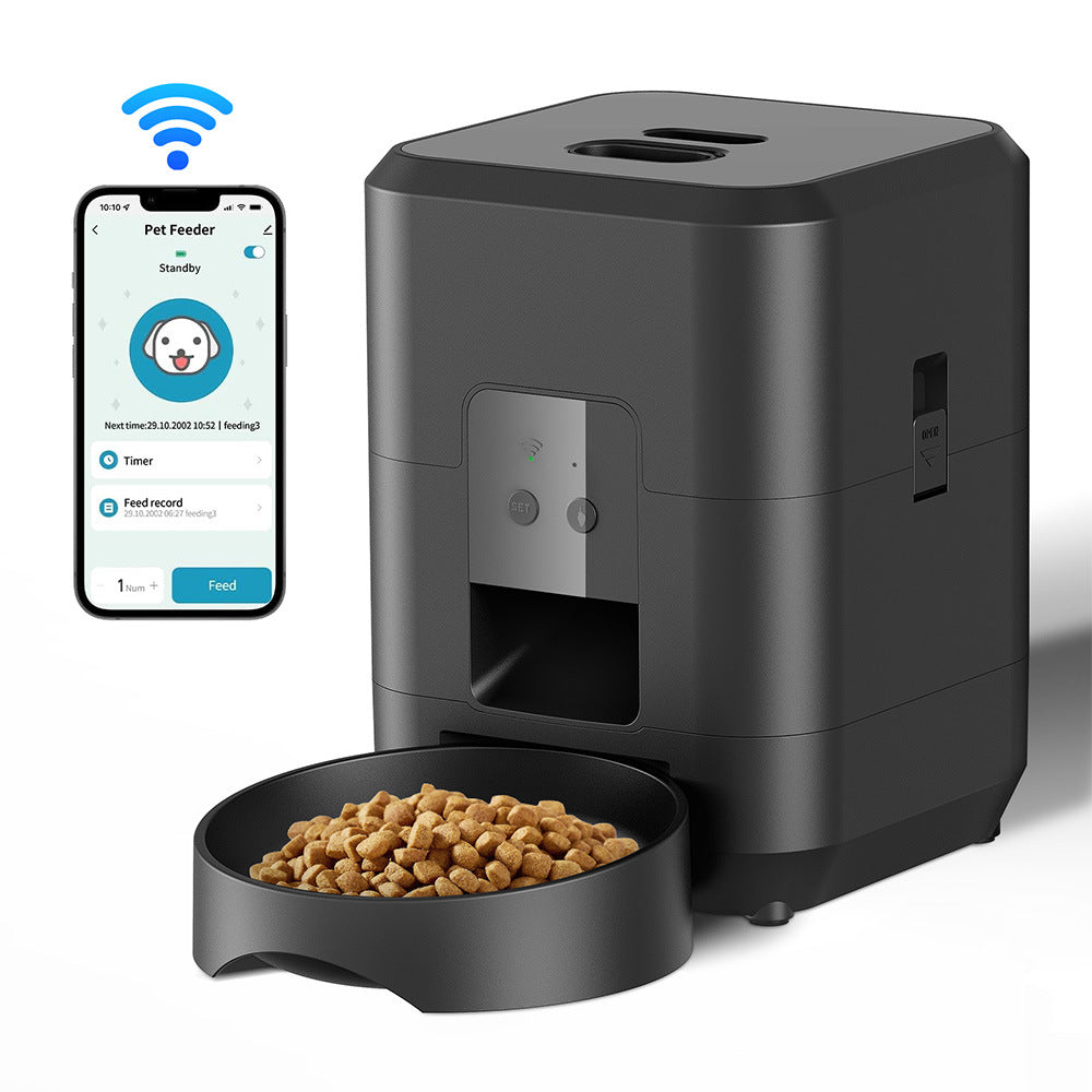 Smart WiFi Automatic Pet Feeder 2L – Timed Dog & Cat Food Dispenser